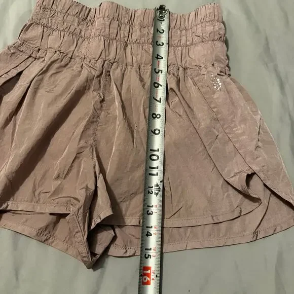 Free People FP Movement Mauve Athletic Shorts Medium Lined Running - Picture 11 of 11